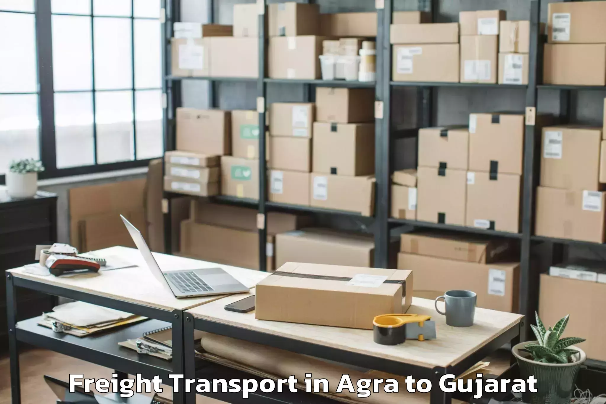 Book Your Agra to Kalol Freight Transport Today